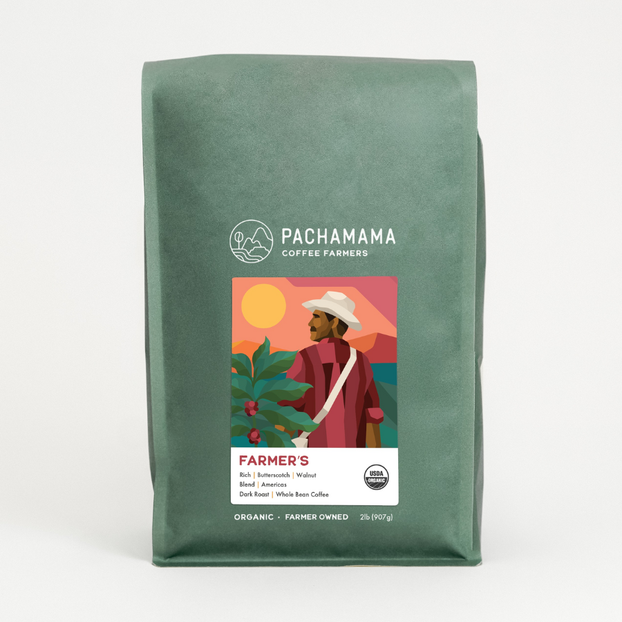 Pachamama Farmer's Blend | Organic Italian Roast Coffee | Direct