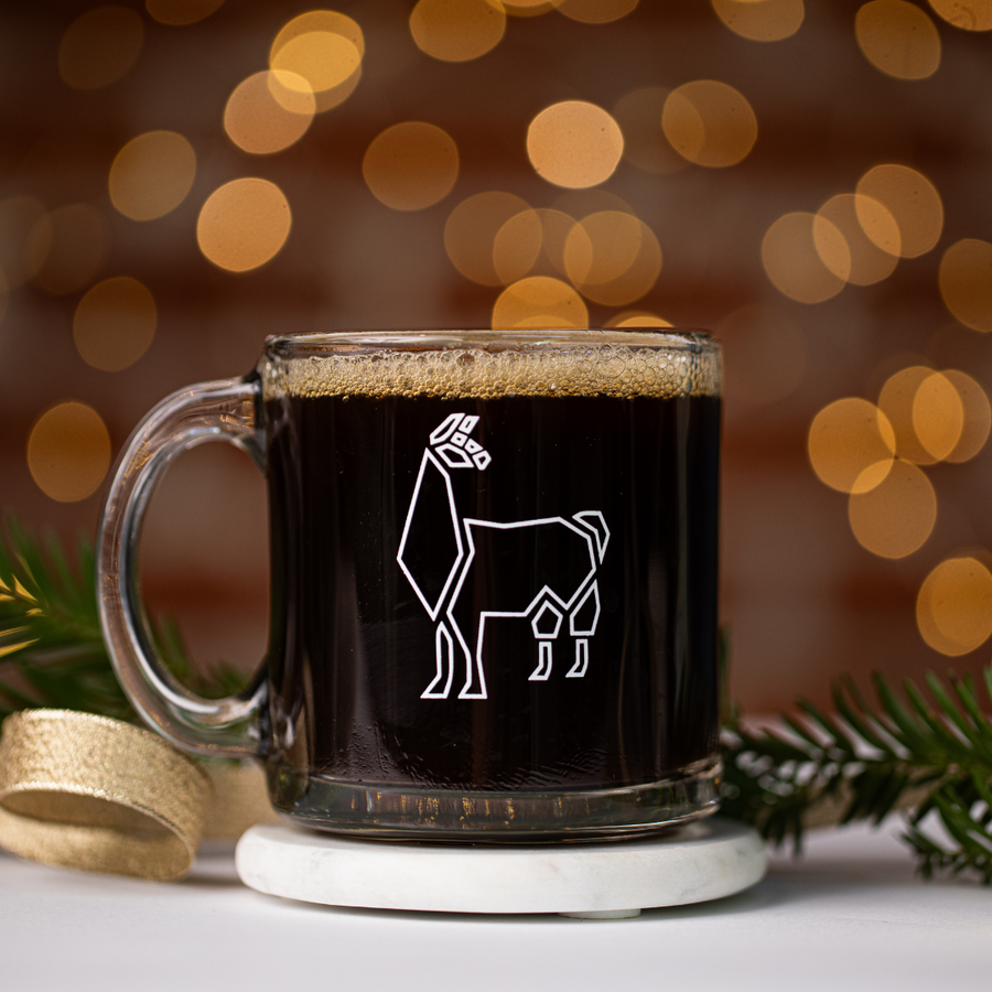 Glass Pachamama Llama Mug