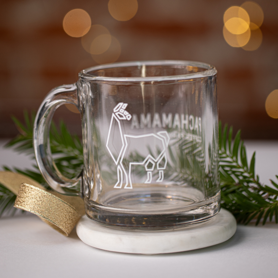 Glass Pachamama Llama Mug